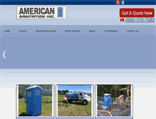 Tablet Screenshot of american-sanitation.com